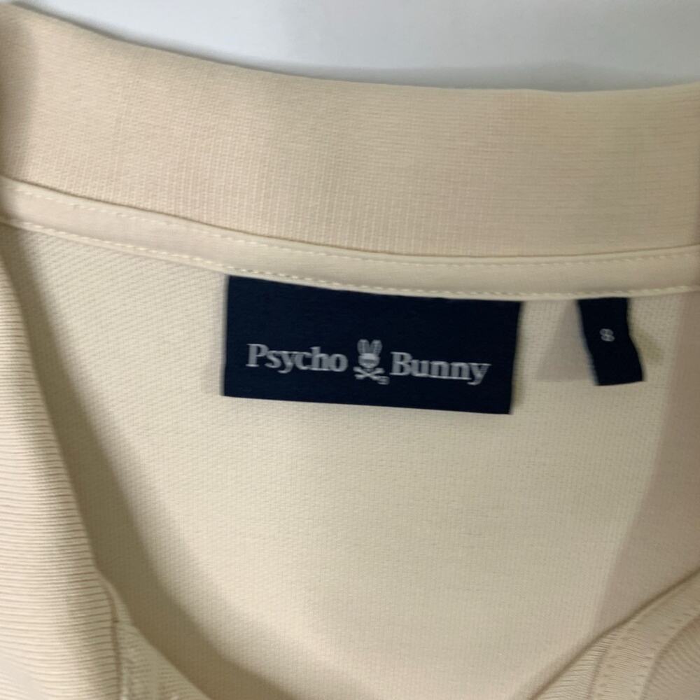 Psycho Bunny Polo Shirt Mens 8 Tan Pima Cotton Classic Pique Short Sleeve Golf - Picture 5 of 11